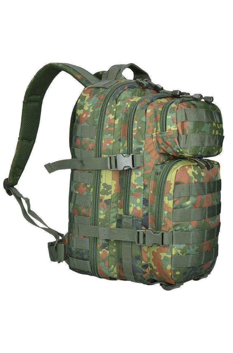 Rucsac Tactic US Assault Small Flectar – 20L, Camuflaj German, Compact și Modular