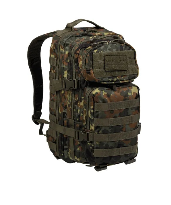 Rucsac Tactic US Assault Small Flectar – 20L, Camuflaj German, Compact și Modular