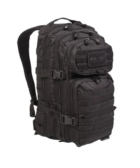 Rucsac Tactic US Assault Small Negru – 20L, Compact, Modular și Gata de Acțiune