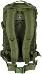 Rucsac US Assault I "Basic" Oliv MFH - Bretele Padded, Spate Hidratare