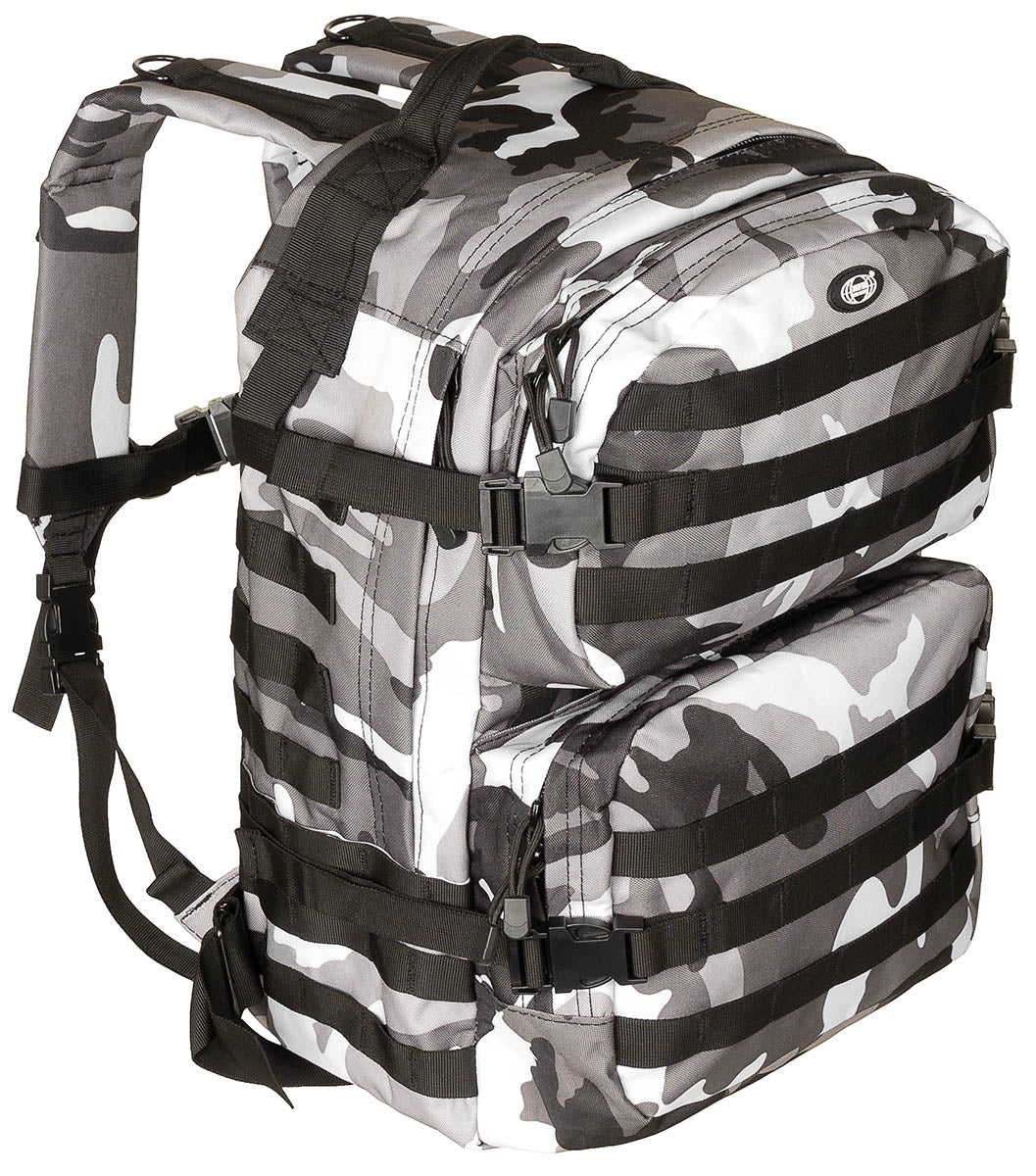 Rucsac US Assault II Urban MFH - Spate mesh, Compartiment hidratare