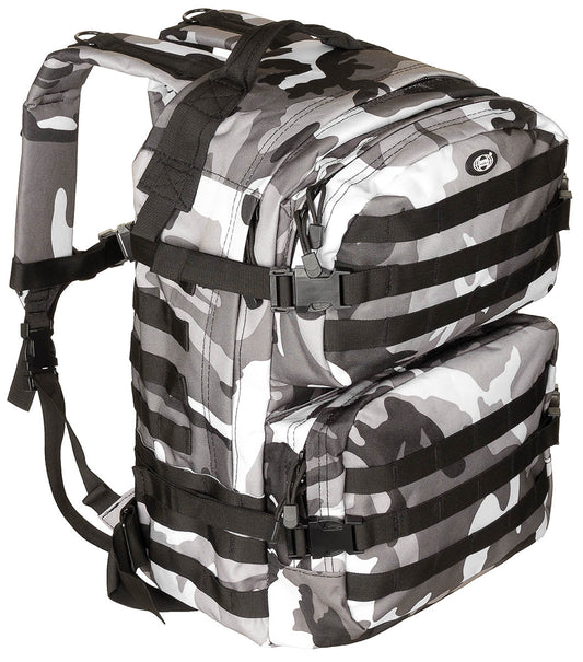 Rucsac US Assault II Urban MFH - Spate mesh, Compartiment hidratare