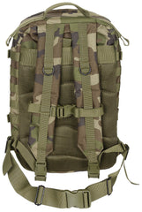 Rucsac US Assault II Woodland MFH - Bretele Căptușite, Compatibil Hidratare