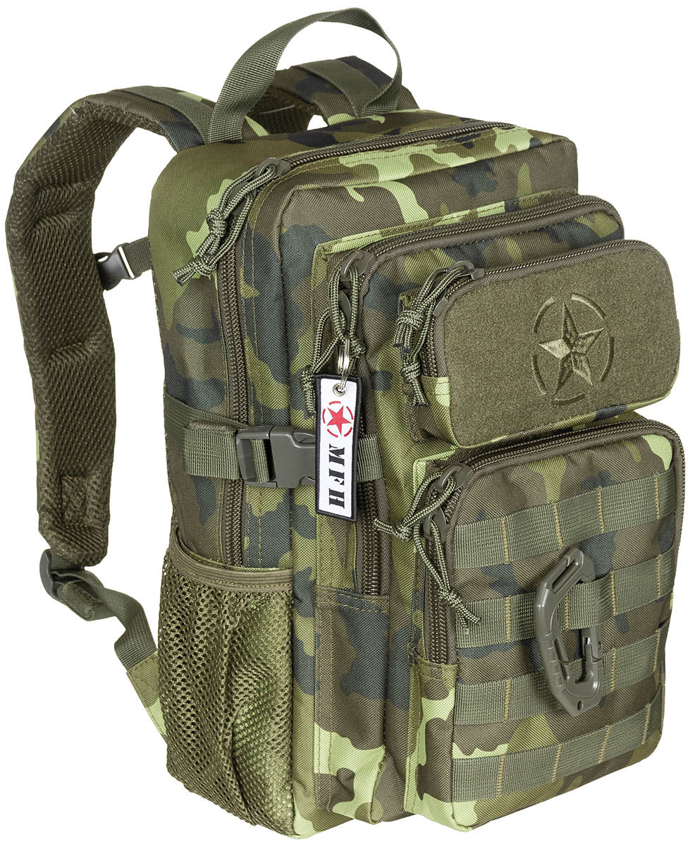 Rucsac US Assault M95 CZ camo MFH - Bretele reglabile, Spate ergonomic