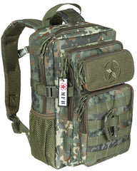 Rucsac US Assault "Youngster" BW Camo MFH - Bretele căptușite, Spate respirabil