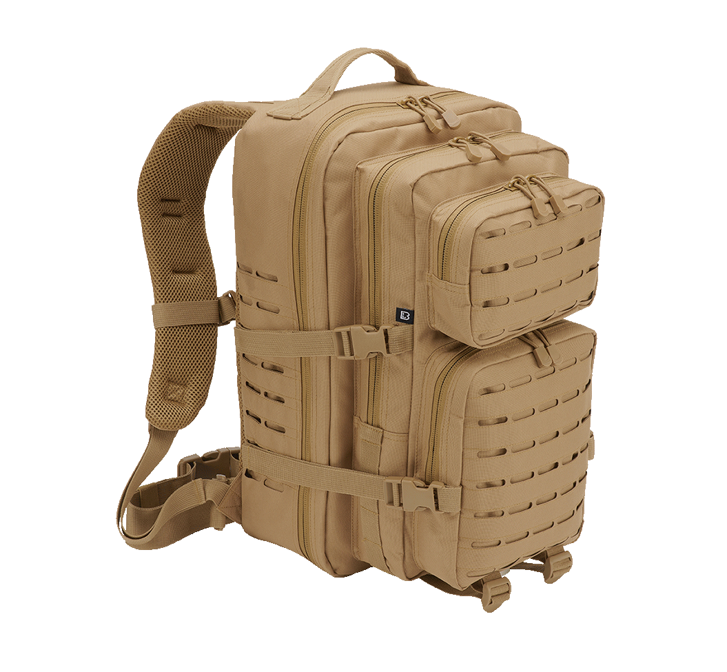 Rucsac US Cooper Lasercut Large Camel Brandit - Rezistenta si Organizare
