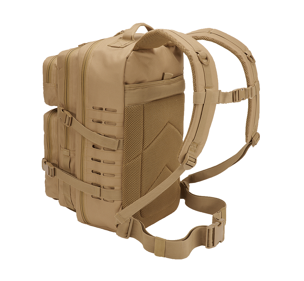 Rucsac US Cooper Lasercut Large Camel Brandit - Rezistenta si Organizare