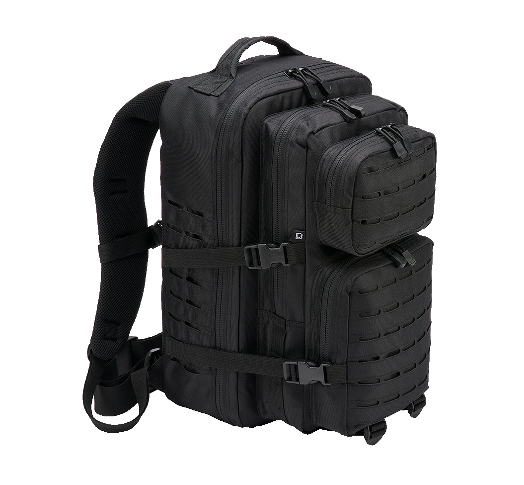 Rucsac US Cooper Lasercut Large Negru Brandit - Durabilitate Esențială