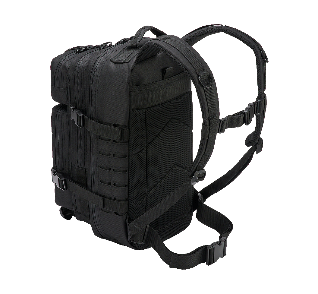 Rucsac US Cooper Lasercut Medium Negru Brandit - Versatilitate Tactică
