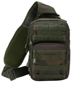 Rucsac US Cooper Sling Pack Medium Dark Woodland Brandit - Versatilitate Tactică