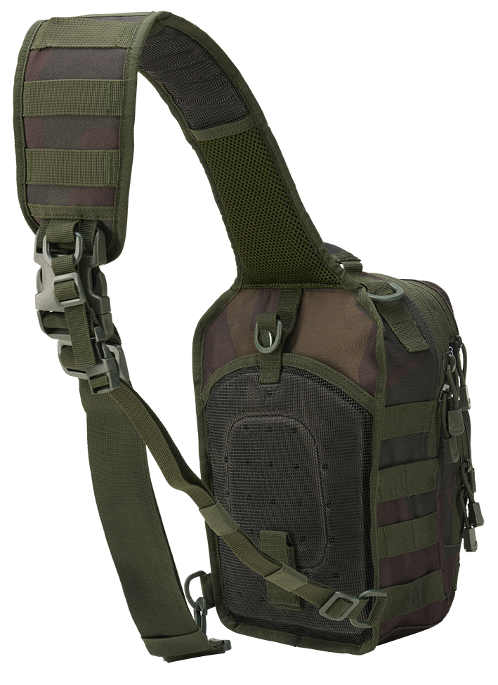 Rucsac US Cooper Sling Pack Medium Dark Woodland Brandit - Versatilitate Tactică