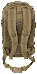 Rucsac US Rucksack Assault I Coyote Tan MFH - Bretele Căptușite, Compatibil Hidratare