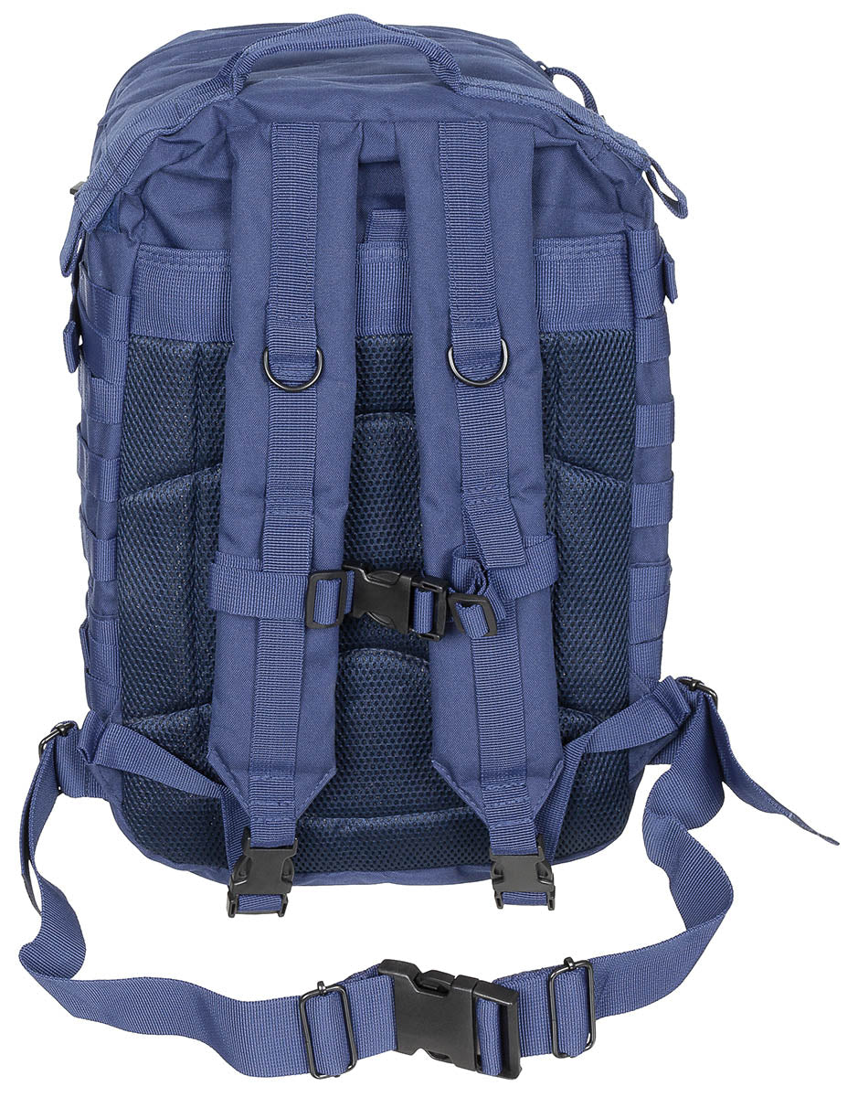 Rucsac US Rucksack Assault II Albastru MFH - Bretele ajustabile, Spate respirabil