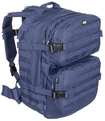 Rucsac US Rucksack Assault II Albastru MFH - Bretele ajustabile, Spate respirabil