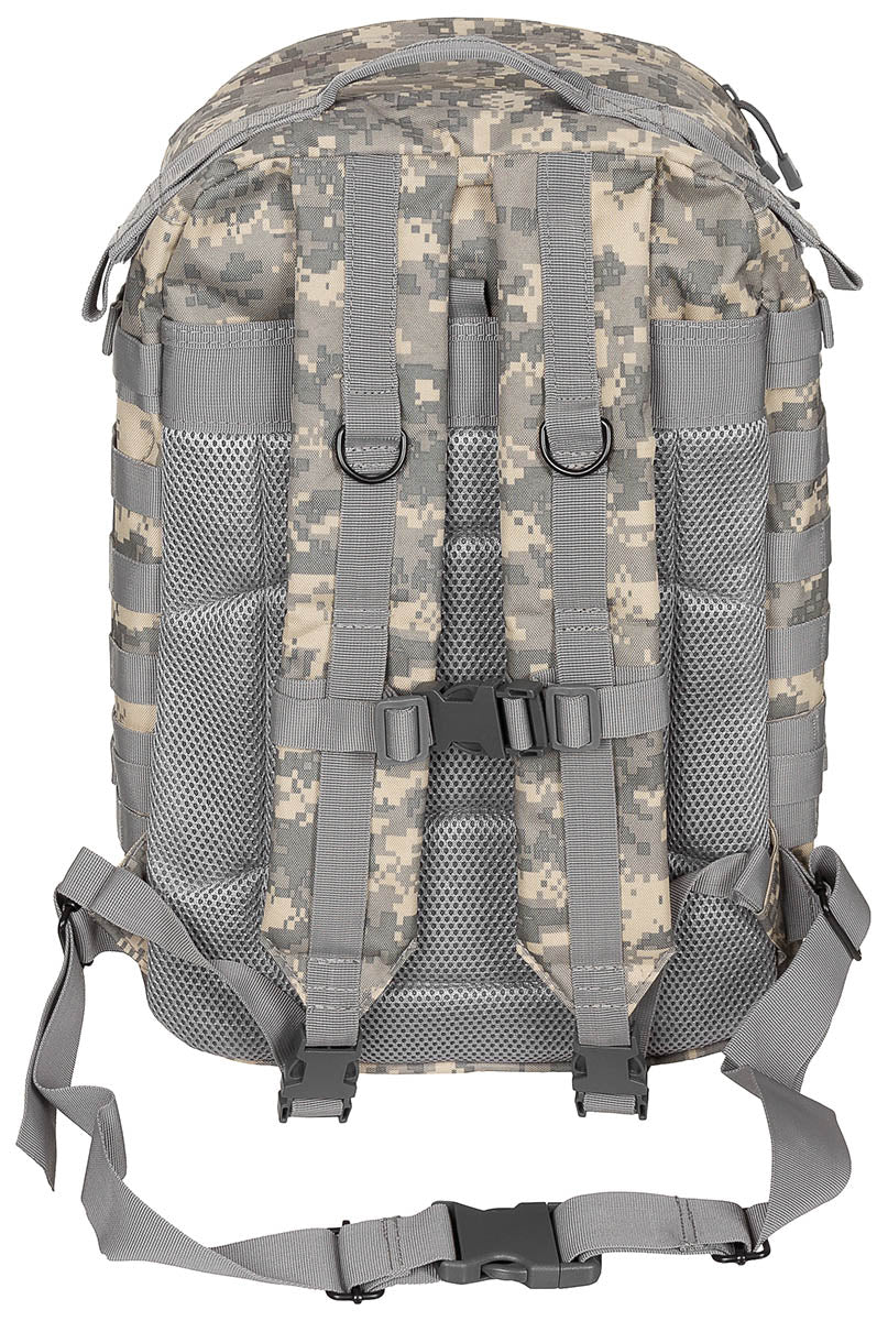 Rucsac US Rucksack, Assault II AT-digital MFH - Bretele Ajustabile, Spate Mesh