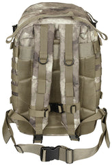 Rucsac US Rucksack Assault II HDT-camo MFH - Bretele căptușite, Spate ventilat