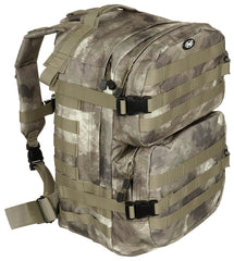 Rucsac US Rucksack Assault II HDT-camo MFH - Bretele căptușite, Spate ventilat