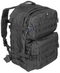 Rucsac US Rucksack Assault II Negru MFH - Bretele Ergonomice, Compatibil Hidratare