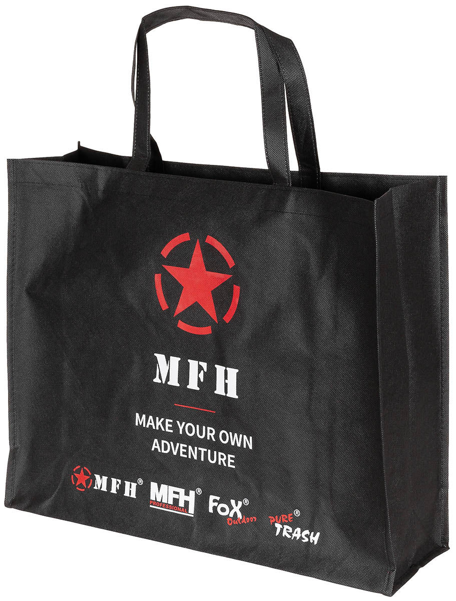 Sac Cumpărături Imprimat Negru - 50x40x15cm, Durabil