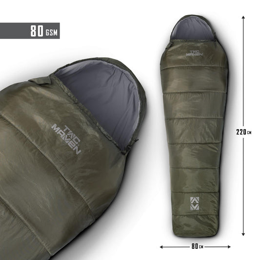 Sac de Dormit Cocoon Sleeping Bag 80GR/M² D19021 RAL7013 Pentagon Tactical - Confort Superior pentru Nopți Estivale