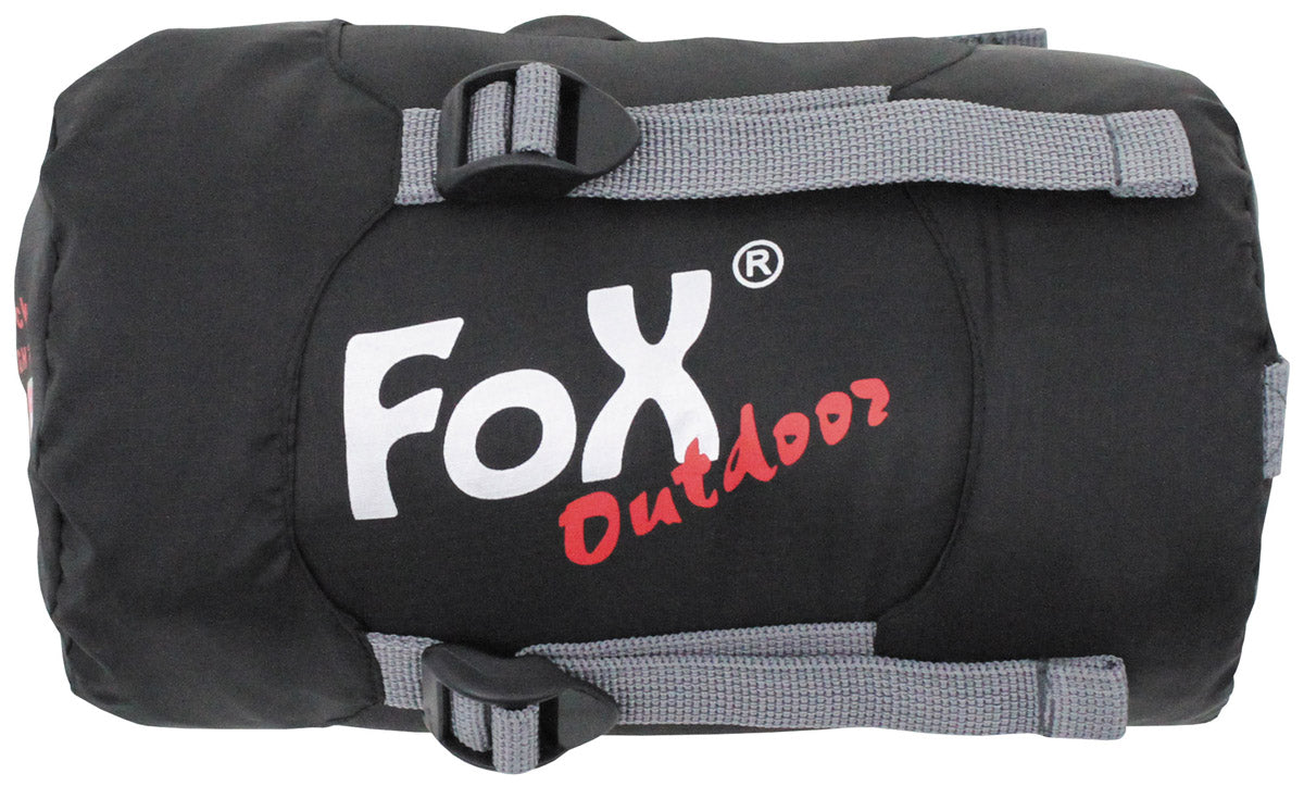 Sac de dormit Extralight Negru FoxOutdoor - +10°C la +29°C, Sac Compresie