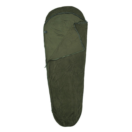 Sac de Dormit fleece Bushcraft Series Verde Fosco - Confort Adaptabil Oricând