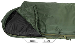 Sac de dormit GI Modular "Interm." Negru MFH - -23°C, Fermoar YKK