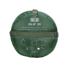 Sac de Dormit Iarnă OLIF 35 Verde Oliv BCB - Rezistență Extremă la Frig