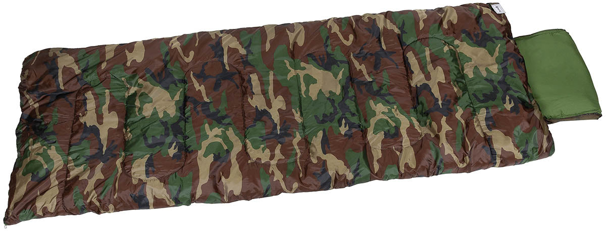 Sac de dormit Israelian Pilot Woodland MFH - -10°C la +15°C, Umplutură 2 Straturi