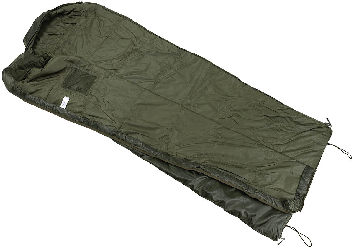 Sac de Dormit Jungle Bag Oliv Snugpak - Comfort 7°C, Plasă Anti-Țânțari