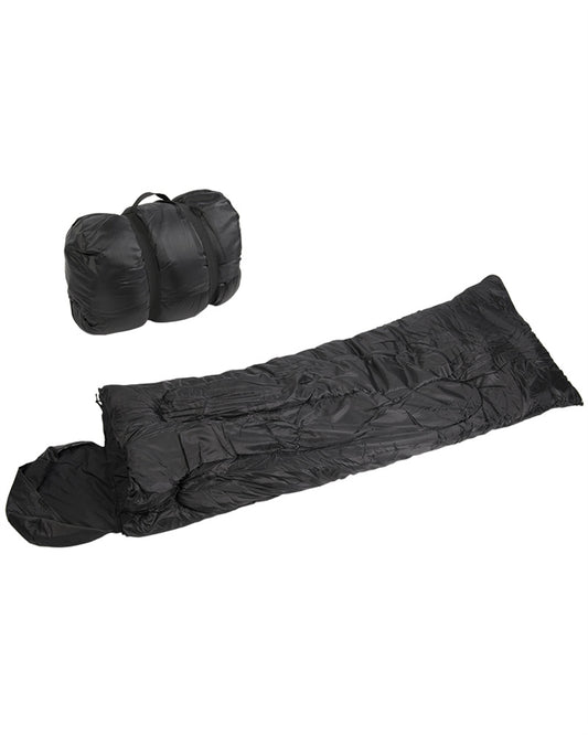 Sac de Dormit Mil-Tec Pilot – Confort 4°C, Limită -1°C, Negru