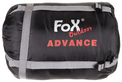 Sac de dormit mumie Advance Negru FoxOutdoor - Temp. -10°C/+15°C, Fermoar 2-sens