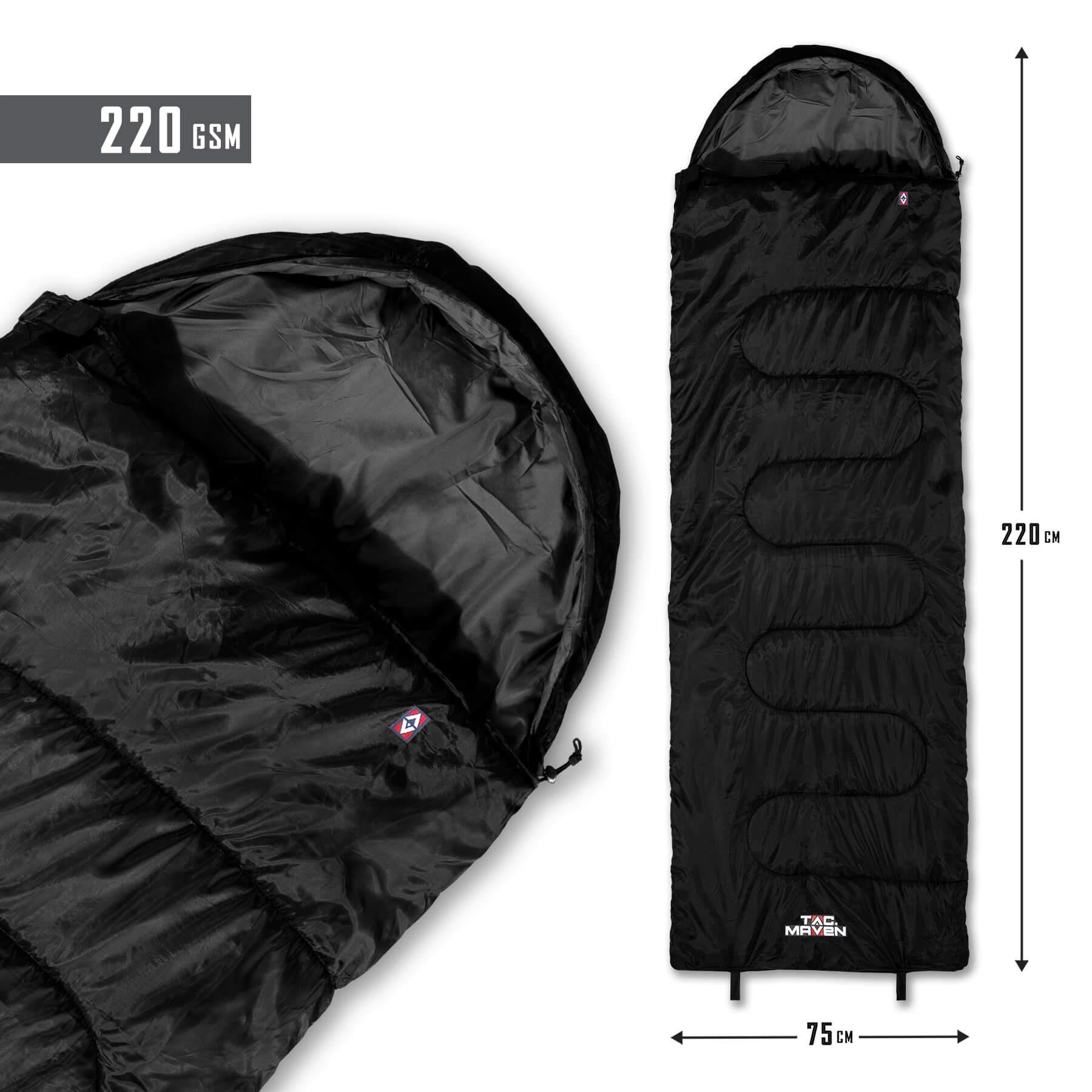 Sac de Dormit Sentinel Sleeping Bag 220GR/M² D19001 Black Pentagon Tactical - Confort și Fiabilitate în orice Misiune