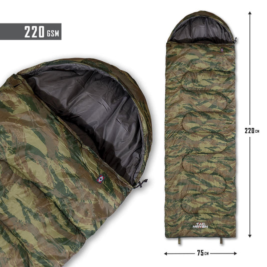 Sac de Dormit Sentinel Sleeping Bag 220GR/M² D19001-Camo Gr.camo Pentagon Tactical - Performanță și Ventilație Optimă în orice Mediu