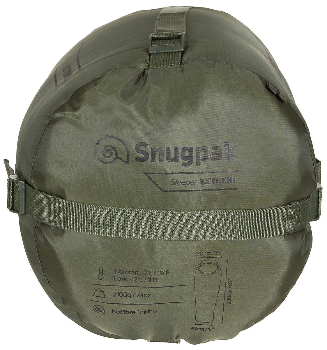 Sac de dormit Sleeper Extreme Oliv Snugpak - Comfort -7°C, Hidrofug