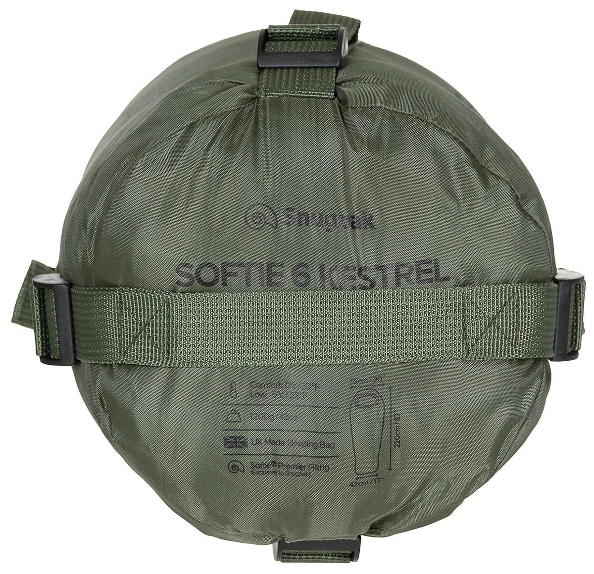 Sac de dormit Softie 6 Kestrel Oliv Snugpak - Confort 0°C, Ultralight