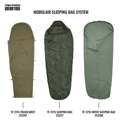 Sac de Dormit TF-2215 Slaapzak Verde TF-2215 - Rezistență și Confort 0°C
