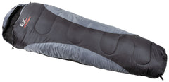 Sac de dormit tip mumie Economic Negru FoxOutdoor - -4°C la +18°C, Geantă inclusă