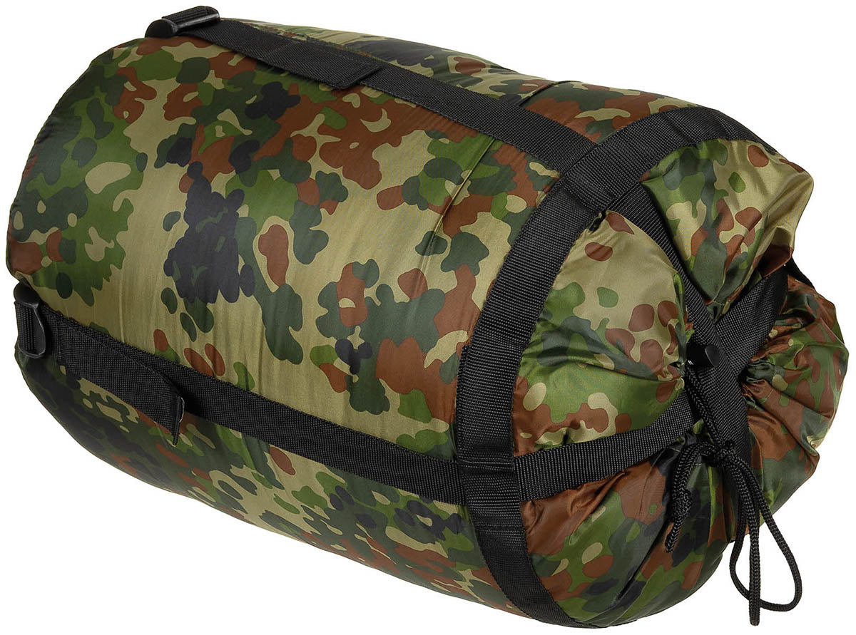 Sac de dormit tip mumie Flecktarn MFH - -10°C, umplutură 2 straturi