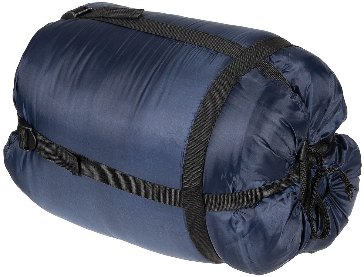 Sac de Dormit Tip Mummie Albastru MFH - -10°C la +15°C, Umplutură Dublă