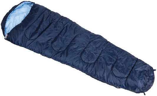 Sac de Dormit Tip Mummie Albastru MFH - -10°C la +15°C, Umplutură Dublă