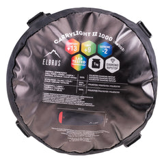 Sac Dormit CARRYLIGHT II 1000 ELBRUS - Ultraușor, Rip Stop, +13°C - 3