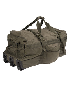 Sac Marinar Mil-Tec Combat cu Roți – 118 L, Nailon 1000D, Oliv