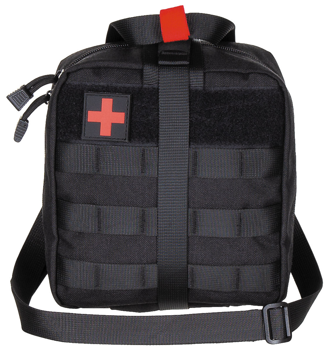 Sac Prim Ajutor IFAK Negru MFH - Placă MOLLE detașabilă, Curea umăr