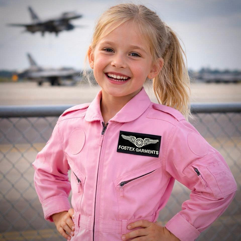 Salopetă Kinder overall Roze Fostex Garments - Misiune de Explorare Zilnică