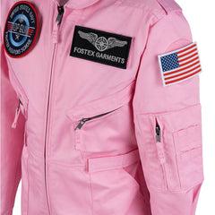 Salopetă Kinder overall Roze Fostex Garments - Misiune de Explorare Zilnică