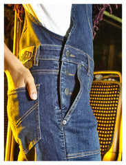 Salopetă Moto Lady Prisca Segura - Denim CORDURA, Protecții CE
