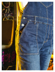 Salopetă Moto Lady Prisca Segura - Denim CORDURA, Protecții CE