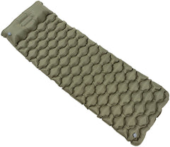 Saltea de Dormit Gonflabilă cu Tetieră Oliv FoxOutdoor - Compactă, Umflare Rapidă