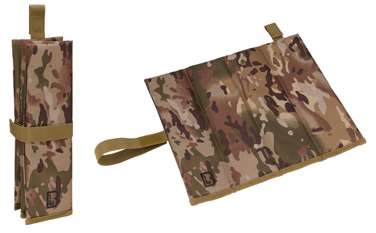 Saltea Sezut Pliabila Tactical Camo Brandit - Suport Ergonomic Portabil
